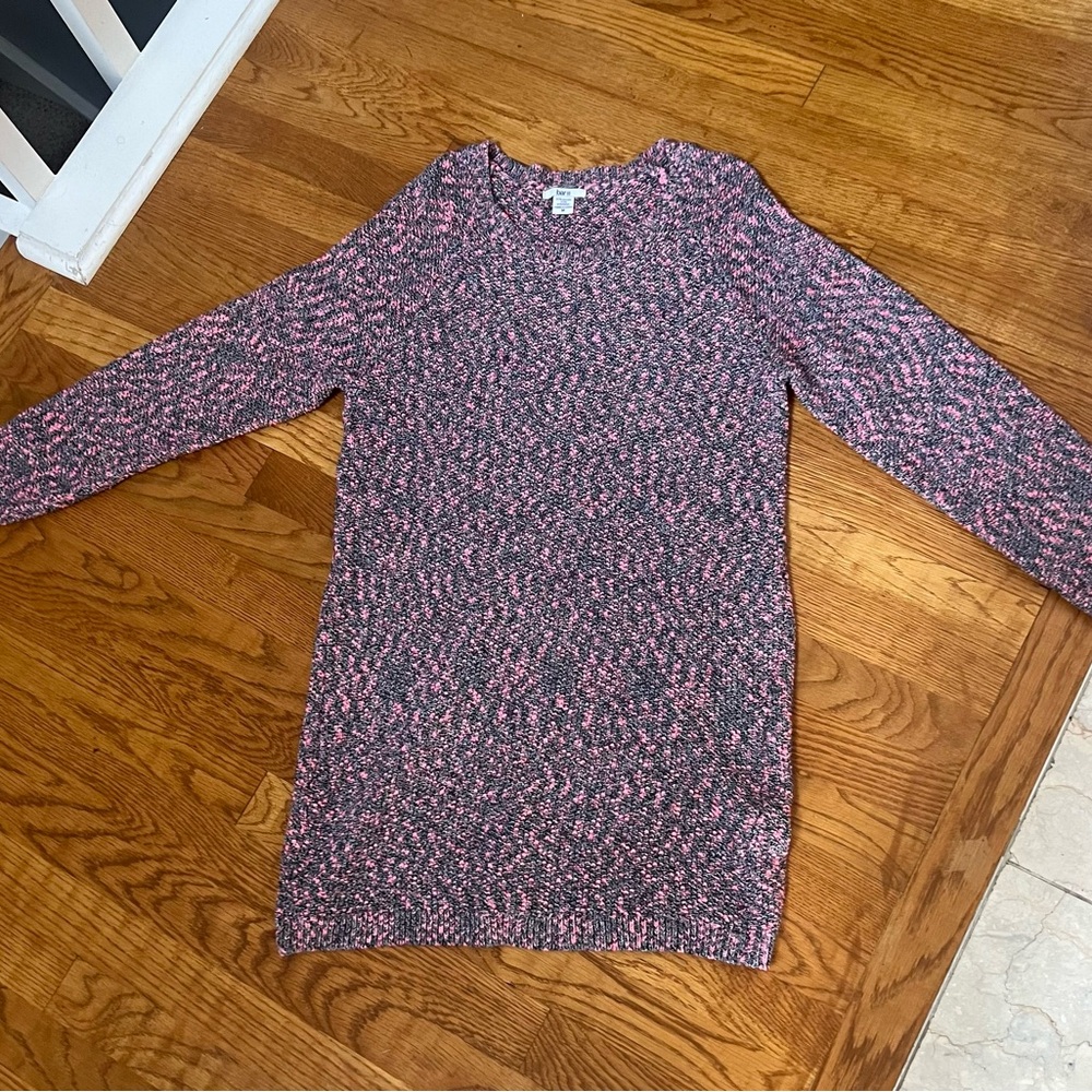 Bar III Sweater Dress Black White Pink | Size M
